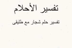 تفسير شجار مع طليقى في المنام