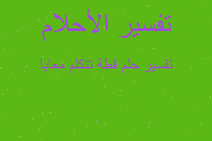 تفسير قطة تتكلم معايا في المنام