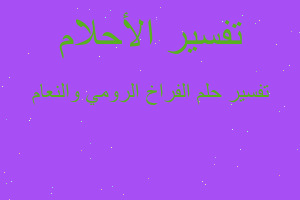 تفسير الفراخ الرومي والنعام في المنام