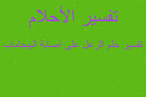 تفسير الزعل على اصابة البيجاماب في المنام