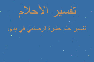 تفسير حشرة قرصتني في يدي في المنام