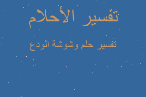 تفسير وشوشة الودع في المنام