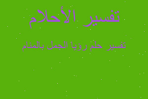 تفسير رؤيا الجمل بالمنام في المنام