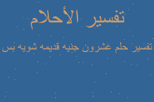 تفسير عشرون جنيه قديمه شويه بس في المنام تفسير عشرون جنيه قديمه شويه بس في المنام