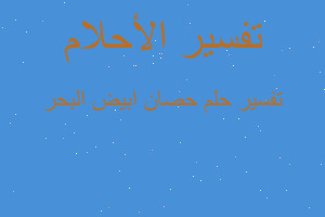 تفسير حصان ابيض البحر في المنام