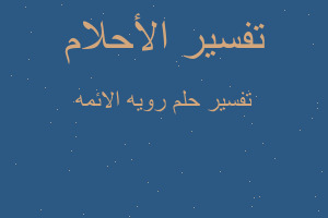 تفسير رويه الائمه في المنام