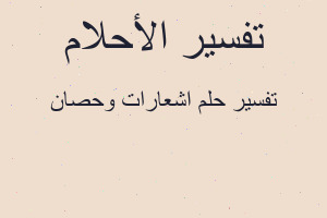 تفسير اشعارات وحصان في المنام تفسير اشعارات وحصان في المنام