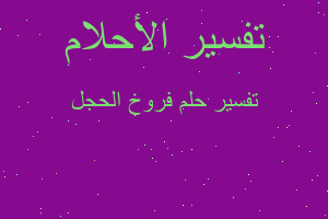 تفسير فروخ الحجل في المنام